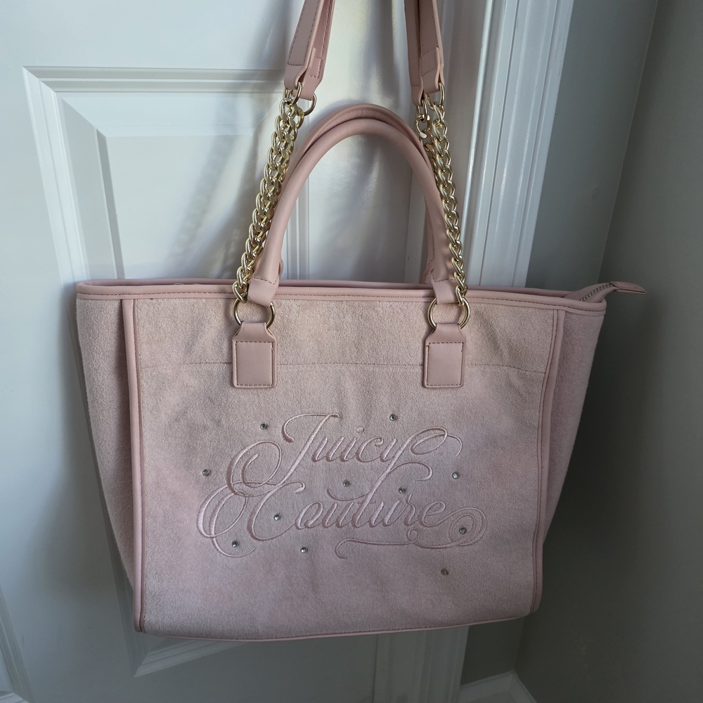 Juicy Couture Blush Tote with Gold Chain